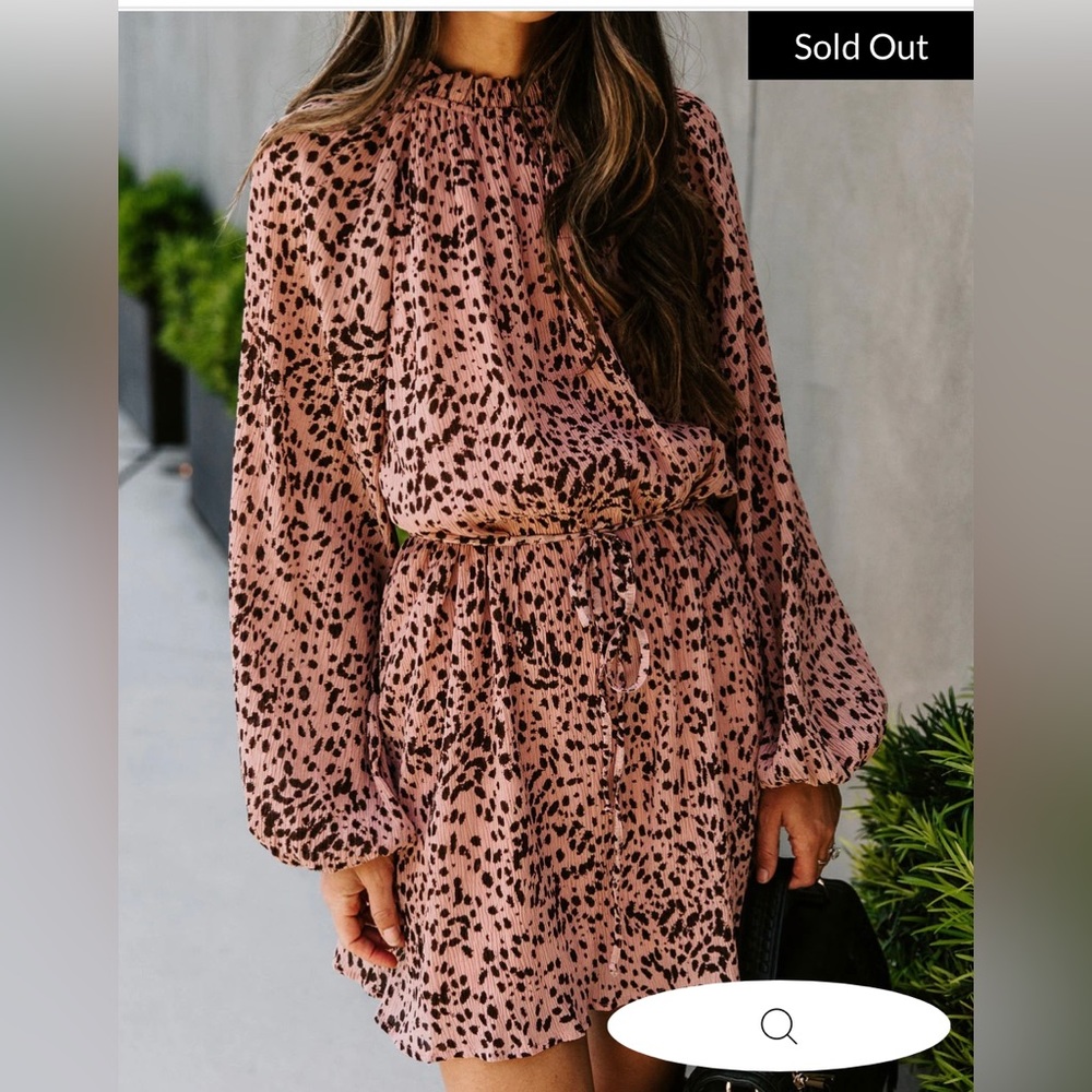 Vici long sleeve mini dress